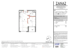 2 pokoje, mieszkanie 32,40 m², piętro 3, oferta nr 50, Zana 2, Warszawa, Praga Południe, Gocławek, ul. Tomasza Zana