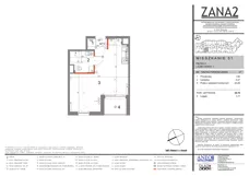 1 pokój, mieszkanie 30,79 m², piętro 3, oferta nr 51, Zana 2, Warszawa, Praga Południe, Gocławek, ul. Tomasza Zana