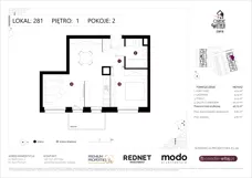 2 pokoje, mieszkanie 46,73 m², piętro 1, oferta nr E281, Osiedle Witaj etap III, Poznań, Naramowice, ul. Bielicowa