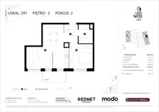 2 pokoje, mieszkanie 48,15 m², piętro 2, oferta nr E291, Osiedle Witaj etap III, Poznań, Naramowice, ul. Bielicowa