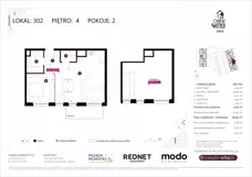 2 pokoje, mieszkanie 51,81 m², piętro 4, oferta nr E302, Osiedle Witaj etap III, Poznań, Naramowice, ul. Bielicowa