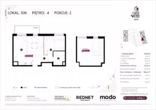 2 pokoje, mieszkanie 48,29 m², piętro 4, oferta nr E306, Osiedle Witaj etap III, Poznań, Naramowice, ul. Bielicowa