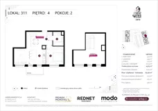 2 pokoje, mieszkanie 45,83 m², piętro 4, oferta nr E311, Osiedle Witaj etap III, Poznań, Naramowice, ul. Bielicowa