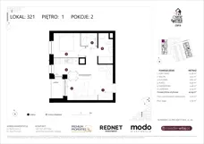 2 pokoje, mieszkanie 41,09 m², piętro 1, oferta nr K321, Osiedle Witaj etap III, Poznań, Naramowice, ul. Bielicowa