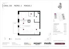 2 pokoje, mieszkanie 46,26 m², piętro 2, oferta nr K330, Osiedle Witaj etap III, Poznań, Naramowice, ul. Bielicowa