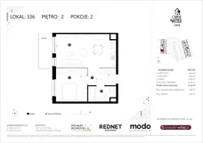 2 pokoje, mieszkanie 47,13 m², piętro 2, oferta nr K336, Osiedle Witaj etap III, Poznań, Naramowice, ul. Bielicowa