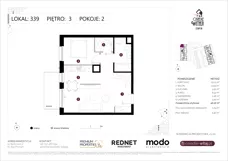 2 pokoje, mieszkanie 46,26 m², piętro 3, oferta nr K339, Osiedle Witaj etap III, Poznań, Naramowice, ul. Bielicowa