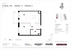 2 pokoje, mieszkanie 47,13 m², piętro 3, oferta nr K345, Osiedle Witaj etap III, Poznań, Naramowice, ul. Bielicowa