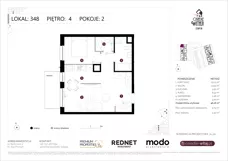 2 pokoje, mieszkanie 46,28 m², piętro 4, oferta nr K348, Osiedle Witaj etap III, Poznań, Naramowice, ul. Bielicowa