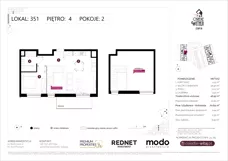 2 pokoje, mieszkanie 48,99 m², piętro 4, oferta nr K351, Osiedle Witaj etap III, Poznań, Naramowice, ul. Bielicowa