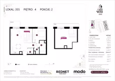 2 pokoje, mieszkanie 55,45 m², piętro 4, oferta nr K355, Osiedle Witaj etap III, Poznań, Naramowice, ul. Bielicowa