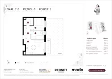 3 pokoje, mieszkanie 49,43 m², piętro 1, oferta nr K324, Osiedle Witaj etap III, Poznań, Naramowice, ul. Bielicowa