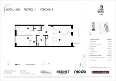 4 pokoje, mieszkanie 69,06 m², piętro 1, oferta nr K326, Osiedle Witaj etap III, Poznań, Naramowice, ul. Bielicowa