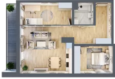 3 pokoje, apartament 68,85 m², piętro 1, oferta nr A2.1.13, Emilii Plater 7, Szczecin, Śródmieście, Skolwin, ul. Miedziana 4