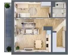 2 pokoje, apartament 54,88 m², parter, oferta nr A2.0.12, Emilii Plater 7, Szczecin, Śródmieście, Skolwin, ul. Miedziana 4