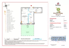 2 pokoje, mieszkanie 41,25 m², parter, oferta nr 1, Zielone Sady III 2B, Tarczyn, ul. Zielone Sady 11