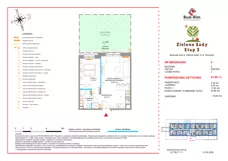 2 pokoje, mieszkanie 41,50 m², parter, oferta nr 6, Zielone Sady III 2B, Tarczyn, ul. Zielone Sady 11