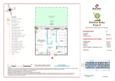 3 pokoje, mieszkanie 49,70 m², parter, oferta nr 5, Zielone Sady III 2B, Tarczyn, ul. Zielone Sady 11