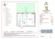 3 pokoje, mieszkanie 59,95 m², piętro 1, oferta nr 17, Zielone Sady III 2B, Tarczyn, ul. Zielone Sady 11