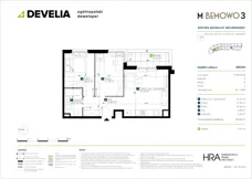 3 pokoje, mieszkanie 52,86 m², piętro 2, oferta nr AB0204, M Bemowo 3, Warszawa, Bemowo, Chrzanów, ul. Szeligowska