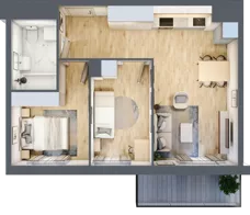 3 pokoje, mieszkanie 51,23 m², piętro 1, oferta nr A/01/011, Unii Lubelskiej Vita, Poznań, Nowe Miasto, Starołęka, ul. Unii Lubelskiej 10