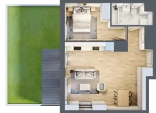 2 pokoje, mieszkanie 44,92 m², parter, oferta nr A/00/002 , Unii Lubelskiej Vita, Poznań, Nowe Miasto, Starołęka, ul. Unii Lubelskiej 10