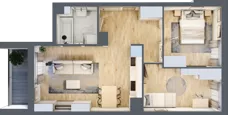 3 pokoje, mieszkanie 52,88 m², piętro 4, oferta nr D/04/227, Unii Lubelskiej Vita, Poznań, Nowe Miasto, Starołęka, ul. Unii Lubelskiej 10
