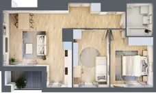 3 pokoje, mieszkanie 56,96 m², piętro 12, oferta nr A/12/141, Unii Lubelskiej Vita, Poznań, Nowe Miasto, Starołęka, ul. Unii Lubelskiej 10