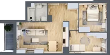 3 pokoje, mieszkanie 52,88 m², piętro 2, oferta nr D/02/213 , Unii Lubelskiej Vita, Poznań, Nowe Miasto, Starołęka, ul. Unii Lubelskiej 10