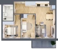 3 pokoje, mieszkanie 51,23 m², piętro 3, oferta nr A/03/037, Unii Lubelskiej Vita, Poznań, Nowe Miasto, Starołęka, ul. Unii Lubelskiej 10