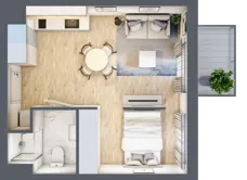 2 pokoje, mieszkanie 30,59 m², piętro 5, oferta nr G/120, City Vibe etap V, Kraków, Podgórze, Płaszów, ul. Myśliwska 68