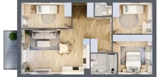 4 pokoje, mieszkanie 75,23 m², piętro 2, oferta nr D1/C/19, Orawska Vita II, Wrocław, Ołtaszyn, Krzyki, ul. Orawska 73