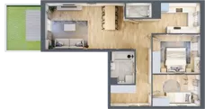 3 pokoje, mieszkanie 66,73 m², parter, oferta nr 061/9, Aleje Praskie IX, Warszawa, Praga Południe, Kamionek, ul. Podskarbińska