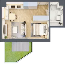 1 pokój, mieszkanie 33,28 m², parter, oferta nr 062/9, Aleje Praskie IX, Warszawa, Praga Południe, Kamionek, ul. Podskarbińska