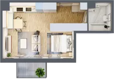 1 pokój, mieszkanie 35,20 m², piętro 4, oferta nr 081/9, Aleje Praskie IX, Warszawa, Praga Południe, Kamionek, ul. Podskarbińska