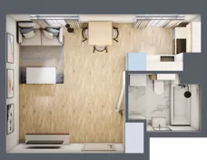 1 pokój, mieszkanie 26,71 m², piętro 2, oferta nr A1/02/33, WUWA Vita II, Wrocław, Żerniki, Fabryczna, ul. T. Brzozy