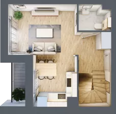 3 pokoje, mieszkanie 60,71 m², parter, oferta nr A1/00/08, WUWA Vita II, Wrocław, Żerniki, Fabryczna, ul. T. Brzozy