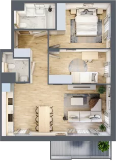 3 pokoje, mieszkanie 63,86 m², piętro 3, oferta nr 126/8, Aleje Praskie VIII, Warszawa, Praga Południe, Kamionek, ul. Podskarbińska