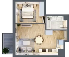 2 pokoje, mieszkanie 38,26 m², piętro 1, oferta nr 113/8, Aleje Praskie VIII, Warszawa, Praga Południe, Kamionek, ul. Podskarbińska