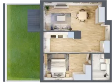 2 pokoje, mieszkanie 48,84 m², parter, oferta nr 055/8, Aleje Praskie VIII, Warszawa, Praga Południe, Kamionek, ul. Podskarbińska