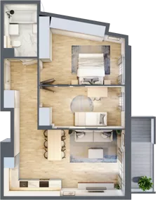 3 pokoje, mieszkanie 65,71 m², piętro 2, oferta nr 069/8, Aleje Praskie VIII, Warszawa, Praga Południe, Kamionek, ul. Podskarbińska