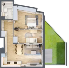 3 pokoje, mieszkanie 65,71 m², parter, oferta nr 059/8, Aleje Praskie VIII, Warszawa, Praga Południe, Kamionek, ul. Podskarbińska