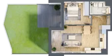 2 pokoje, mieszkanie 47,44 m², piętro 1, oferta nr AA.01.05, Ptasia Vita, Poznań, Grunwald, Grunwald Południe, ul. Ptasia 32