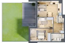 3 pokoje, mieszkanie 63,12 m², parter, oferta nr AA.00.03, Ptasia Vita, Poznań, Grunwald, Grunwald Południe, ul. Ptasia 32