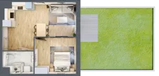 2 pokoje, mieszkanie 44,06 m², parter, oferta nr AA.00.06, Ptasia Vita, Poznań, Grunwald, Grunwald Południe, ul. Ptasia 32
