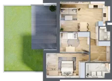 3 pokoje, mieszkanie 64,10 m², parter, oferta nr AA.00.05, Ptasia Vita, Poznań, Grunwald, Grunwald Południe, ul. Ptasia 32