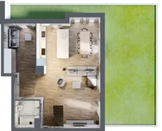 4 pokoje, mieszkanie 113,63 m², parter, oferta nr B3.00.03, Południe Vita etap IV, Gdańsk, Orunia Górna-Gdańsk Południe, ul. Kazimierza Wielkiego 