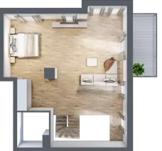 4 pokoje, mieszkanie 113,63 m², parter, oferta nr B3.00.03, Południe Vita etap IV, Gdańsk, Orunia Górna-Gdańsk Południe, ul. Kazimierza Wielkiego 