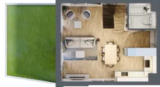 4 pokoje, mieszkanie 68,99 m², parter, oferta nr B3.00.01, Południe Vita etap IV, Gdańsk, Orunia Górna-Gdańsk Południe, ul. Kazimierza Wielkiego 