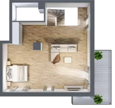 4 pokoje, mieszkanie 106,50 m², parter, oferta nr B3.00.08, Południe Vita etap IV, Gdańsk, Orunia Górna-Gdańsk Południe, ul. Kazimierza Wielkiego 